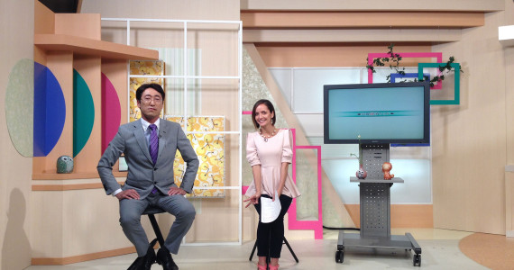 びわ湖放送　TVセットテレビセット装飾舞台装飾　滋賀経済NOW