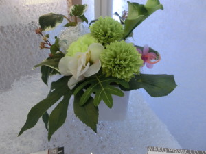 インテリアライフスタイル2014ジャパンスタイル　フラワーアレンジメント　ブリザーブドフラワー　装飾