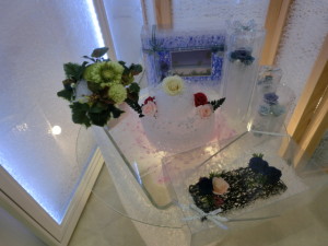 インテリアライフスタイル2014ジャパンスタイル　フラワーアレンジメント　ブリザーブドフラワー　装飾