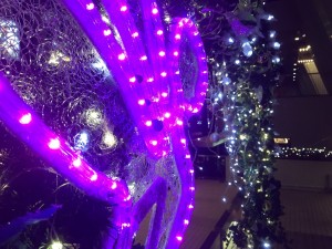 大阪光の饗宴御堂筋イルミネーション光のモニュメント森の妖精デジタル彩ホテル日航大阪前5